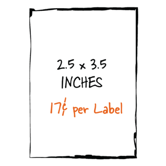 2.5" x 3.5" Label